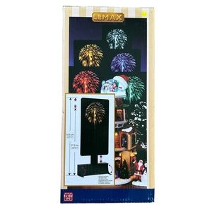 Lemax Yellow Fireworks Halloween Christmas